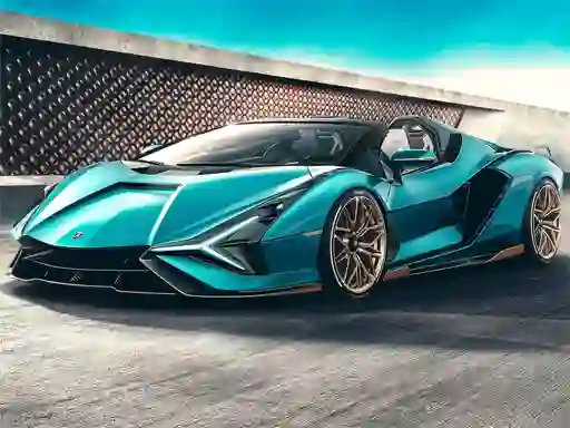 Spēle Lamborghini Sian Roadster Puzzle online