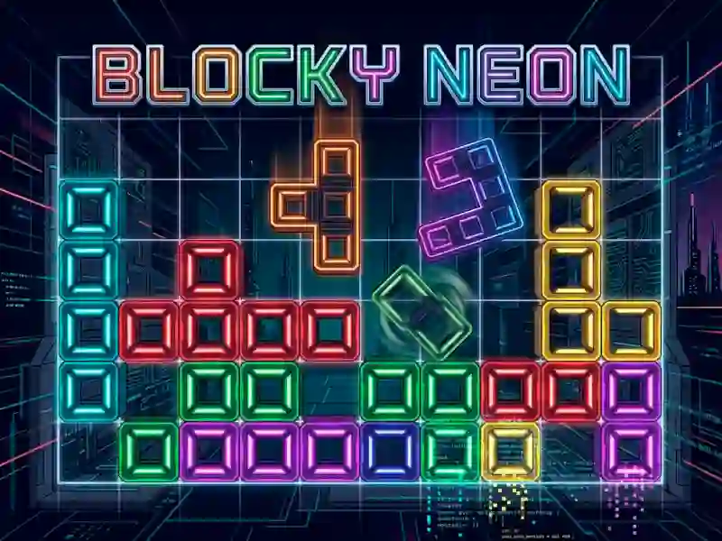 Spēle Blocky Neon online
