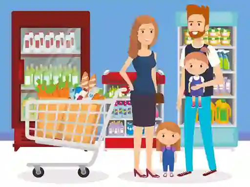 Spēle Happy Shopping Jigsaw online