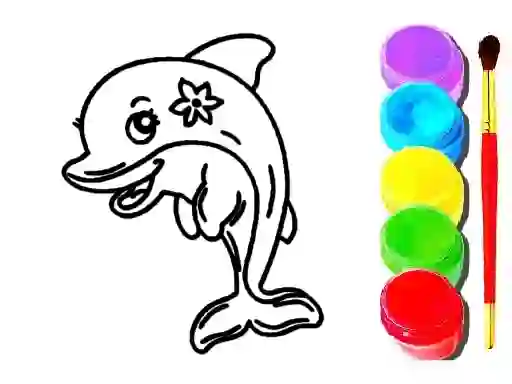 Spēle Dolphin Coloring Book online