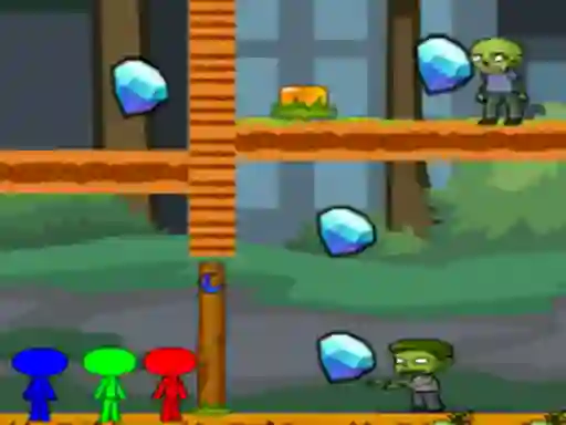 Spēle StickMan Bros Vs Zombies online