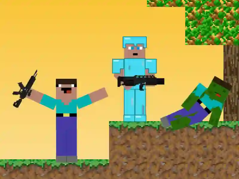 Spēle Noob vs Pro: Zombie Apocalypse online