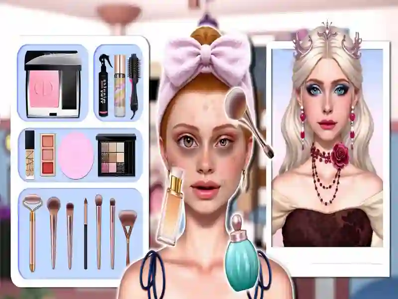 Spēle Makeover & Makeup Studio online