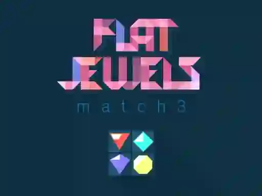 Spēle Flat jewels match 3 online