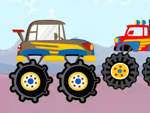 Spēle Fun Monster Trucks Jigsaw online