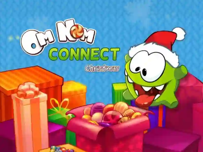 Spēle Om Nom Connect Christmas online