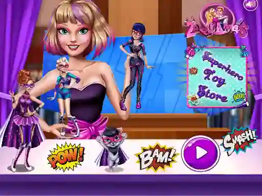 Spēle Superhero Toy Shop online