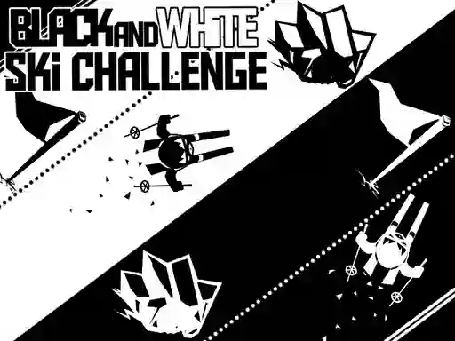 Spēle Black and White Ski Challenge online