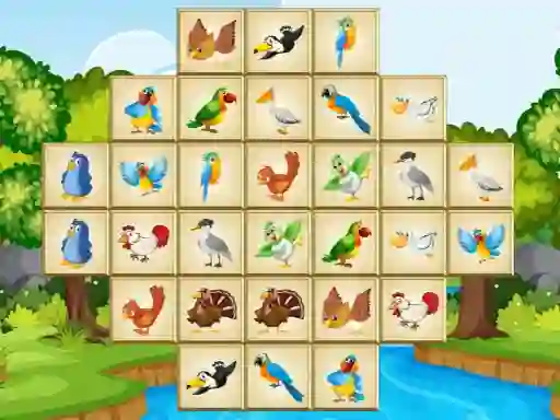 Spēle Birds Mahjong Deluxe online