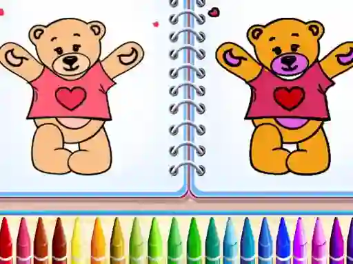 Spēle Cute Teddy Bear Colors online