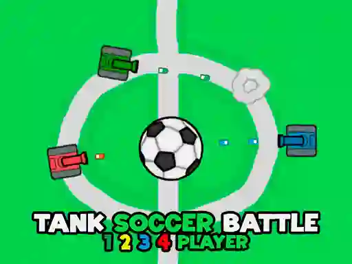 Spēle Tank Soccer Battle 1 2 3 4 Player online