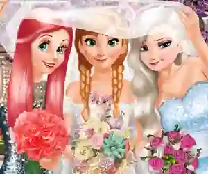 Spēle Bride and Bridesmaides Dress up online