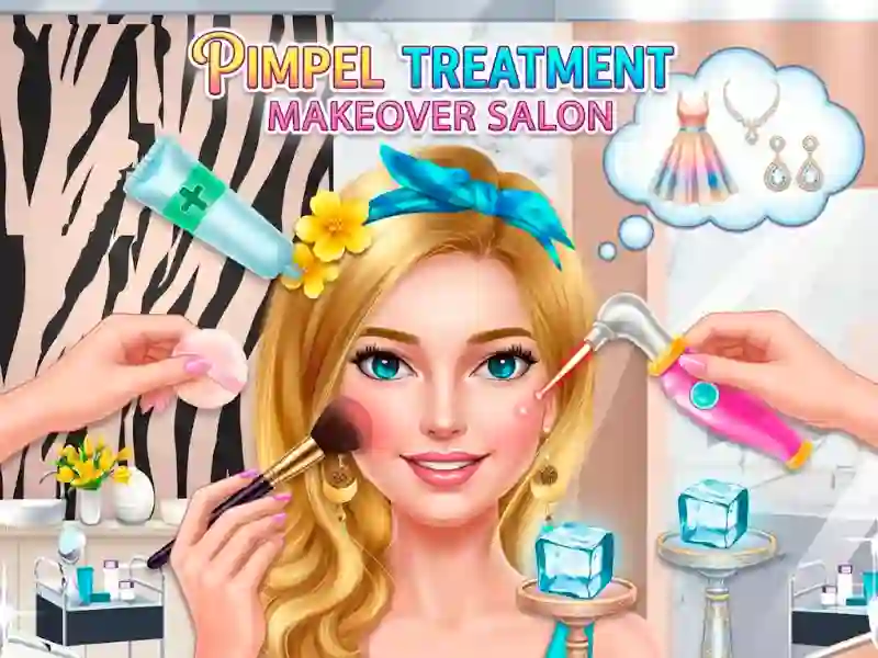 Spēle Pimple Treatment Makeover Salon online