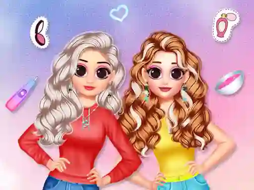 Spēle Besties Makeover Salon online