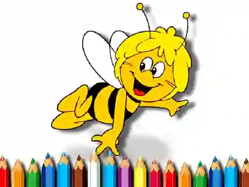 Spēle Back To School: Bee Coloring Book online