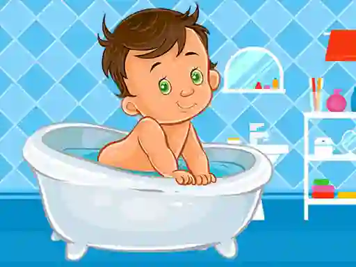 Spēle Baby Bath Jigsaw online