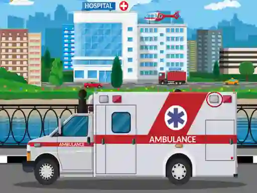 Spēle Ambulance Trucks Differences online