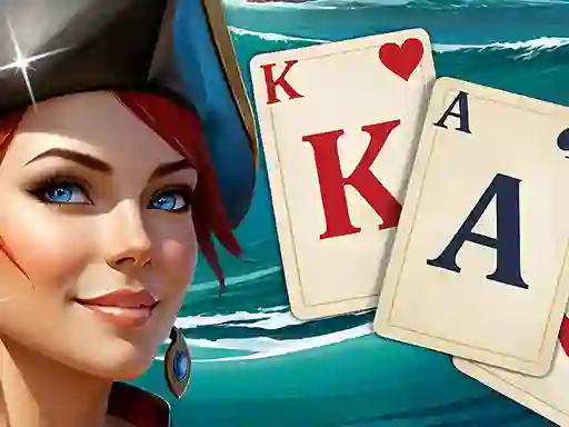 Spēle Solitaire Klondike Treasure Island online