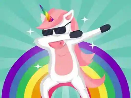 Spēle Dab Unicorns Puzzle online