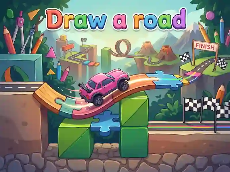 Spēle Draw a road online