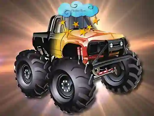 Spēle Cartoon Trucks Hidden Stars online
