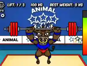 Spēle Animal Olympics Weight Lifting online