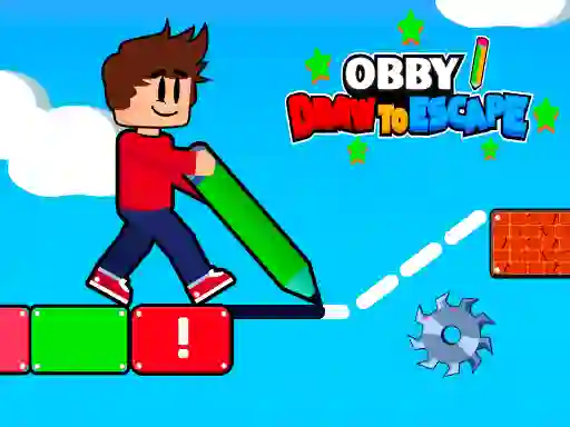 Spēle Obby Draw to Escape online