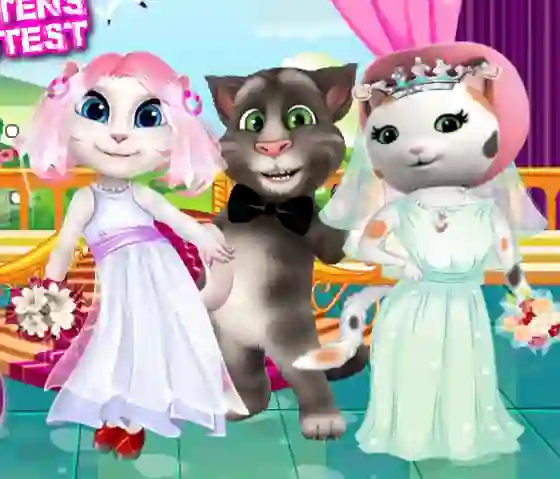 Spēle White Kittens Bride Contest online