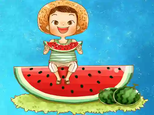 Spēle Watermelon and Drinks Puzzle online