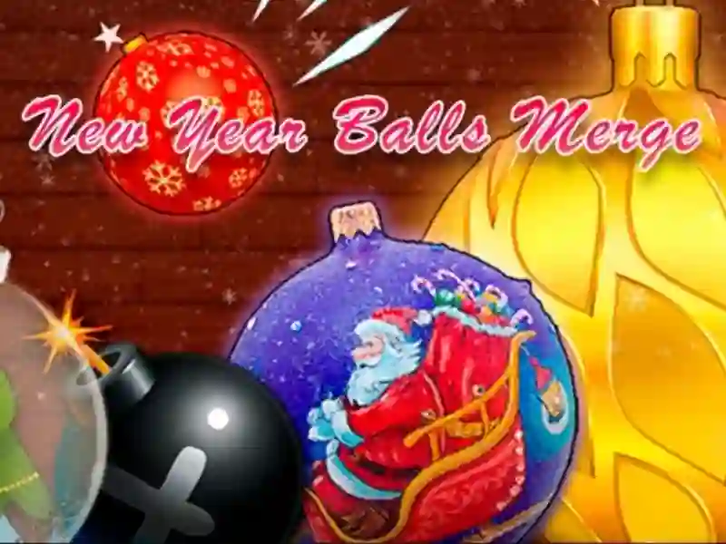 Spēle New Year Balls Merge online