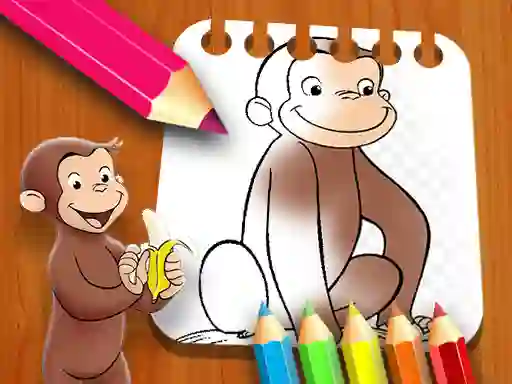 Spēle Curious George Coloring Book online