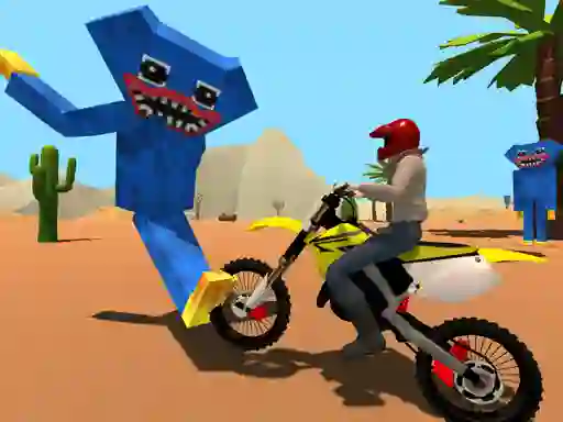 Spēle Motoracer vs Huggy online