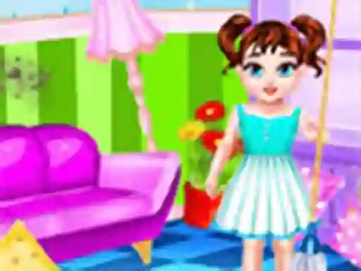 Spēle Baby Taylor Messy Home Cleaning online