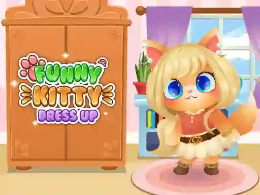 Spēle Funny Kitty Dress Up online