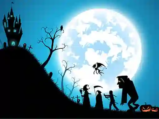 Spēle Happy Halloween Jigsaw online