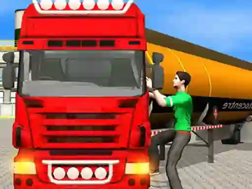 Spēle Oil Tanker Transporter Truck Simulator online