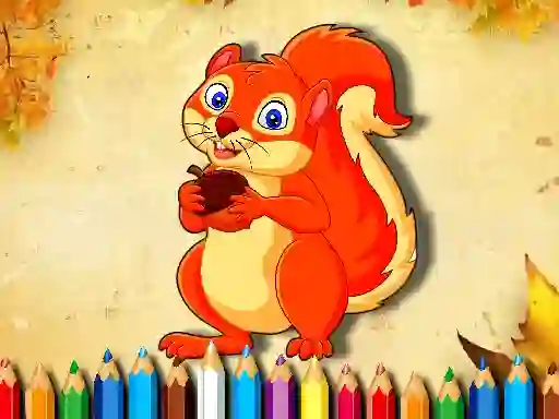 Spēle Squirrel Coloring Book online
