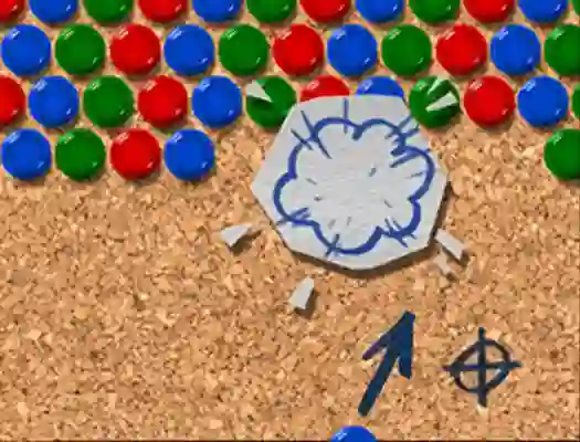 Spēle Pinboard Bubble Shooter online