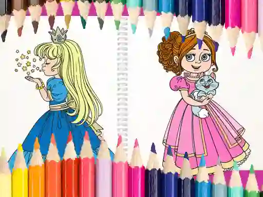 Spēle Beautiful Princess Coloring Book online