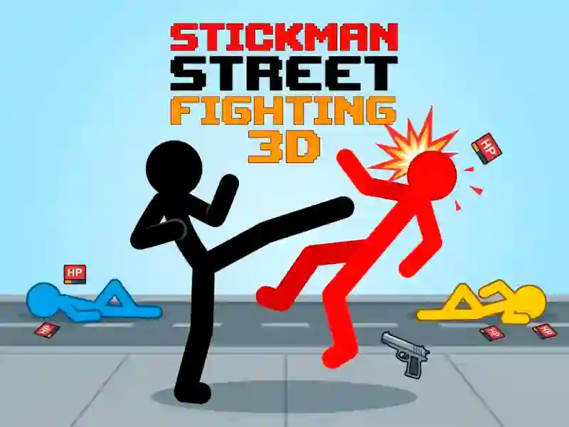Spēle Stickman Street Fighting 3d online