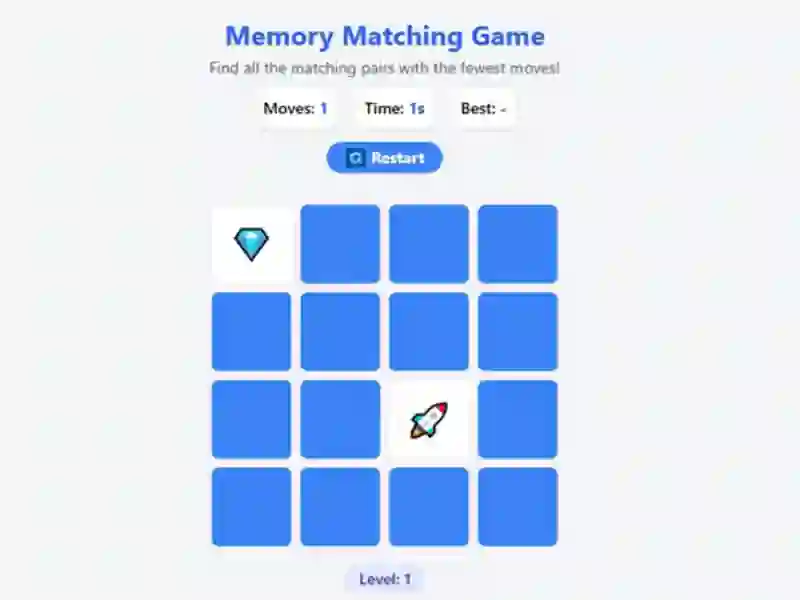 Spēle Memory Matching Game online