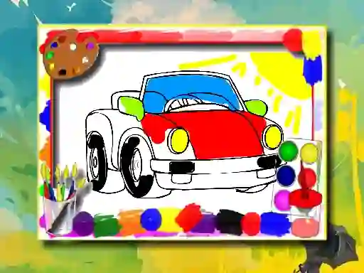 Spēle Cartoon Cars Coloring Book online