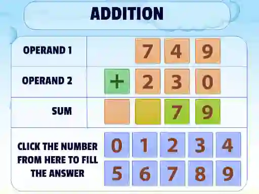 Spēle Addition Practice online