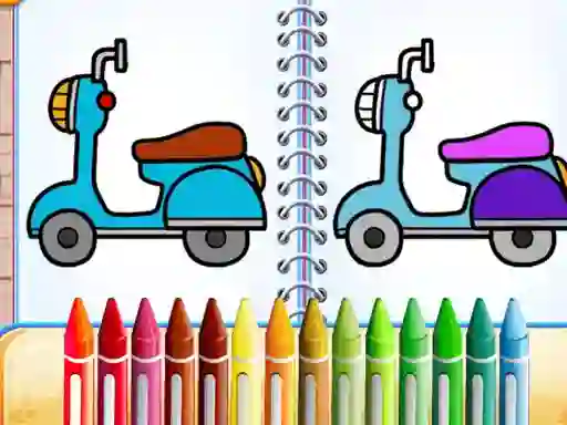 Spēle Cute Bike Coloring Book online