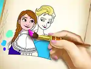 Spēle Ice Kingdom Coloring Book online