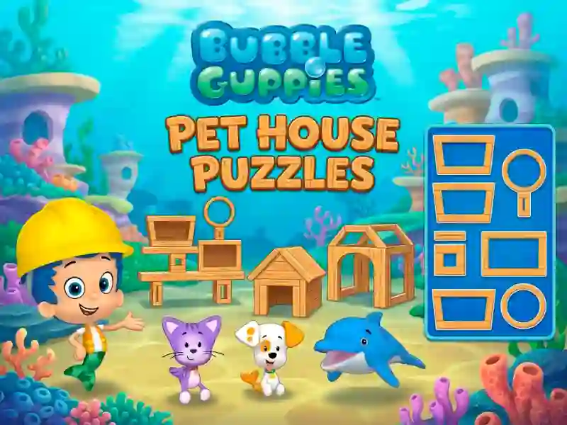 Spēle Bubble Guppies Pet House Puzzles online