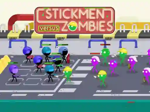 Spēle Stickmen Versus Zombies online