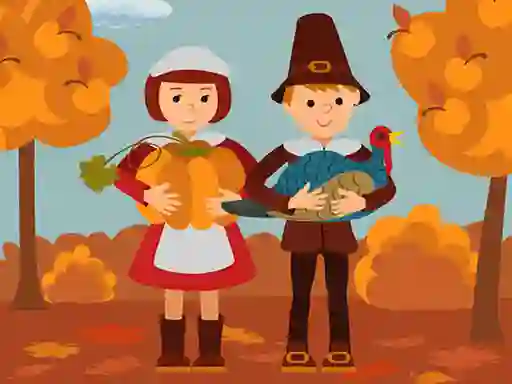 Spēle Thanksgiving Jigsaw online