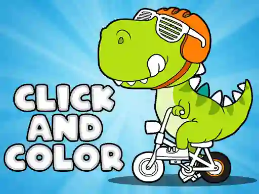 Spēle Click And Color Dinosaurs online