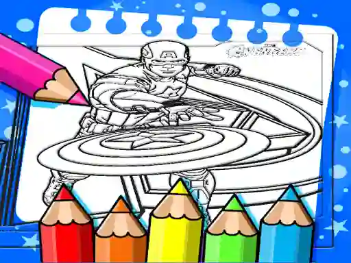 Spēle Captain America Coloring Book online